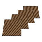 Akoestisch wandpaneel Vang 12 stuks 4,32 m² diagonaal teak 6, Verzenden, Nieuw