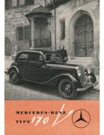 1947 MERCEDES BENZ 170 V BROCHURE ENGELS, Nieuw, Author
