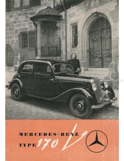1947 MERCEDES BENZ 170 V BROCHURE ENGELS, Boeken, Auto's | Folders en Tijdschriften
