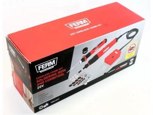 Veiling - FERM Cordless Soldering Iron and Combitool Kit 20V, Doe-het-zelf en Verbouw, Gereedschap | Overige machines, Nieuw