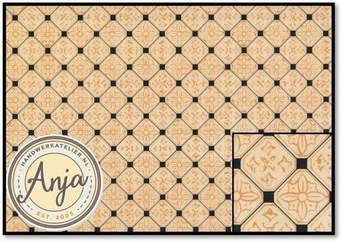 Poppenhuis behang vloeren ramen deuren ornamenten, Verzamelen, Poppenhuizen en Toebehoren, Poppenhuis, Nieuw, Ophalen of Verzenden