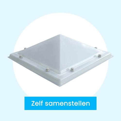 Losse lichtkoepel Piramide zelf samenstellen, Doe-het-zelf en Verbouw, Glas en Ramen, Nieuw, Verzenden