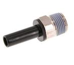3/8 x 3/8 NPT insteekfitting Messing/PBT Buitendraad NBR, Verzenden, Nieuw