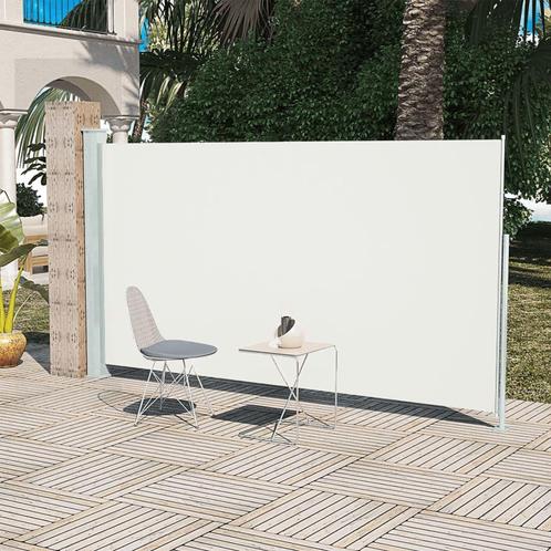 vidaXL Tuinscherm uittrekbaar 160x300 cm crèmekleurig, Tuin en Terras, Zonneschermen, Nieuw, Verzenden