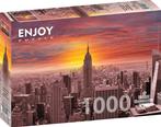 Sunset Over New York Skyline Puzzel (1000 stukjes) | Enjoy, Verzenden, Nieuw