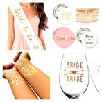 Vrijgezellenfeest set wit met goud 28-delig, Kleding | Dames, Trouwkleding en Trouwaccessoires, Verzenden, Wit, Sweet-One, Nieuw