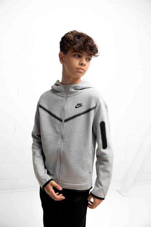 Nike Tech Fleece Trainingsjack Kids Grijs, Kleding | Heren, Truien en Vesten, Grijs, Nieuw, Verzenden