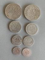 Duitsland. Wilhelm II. Nice collection of silver Marks incl.