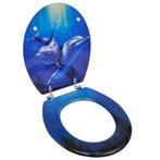 WC-bril met MDF deksel en dolfijn-ontwerp (Badkamer), Nieuw, Verzenden
