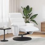 vidaXL Ligstoel Wit 71 x 98 x 106 cm Kunstleer, Huis en Inrichting, Fauteuils, Verzenden, Nieuw