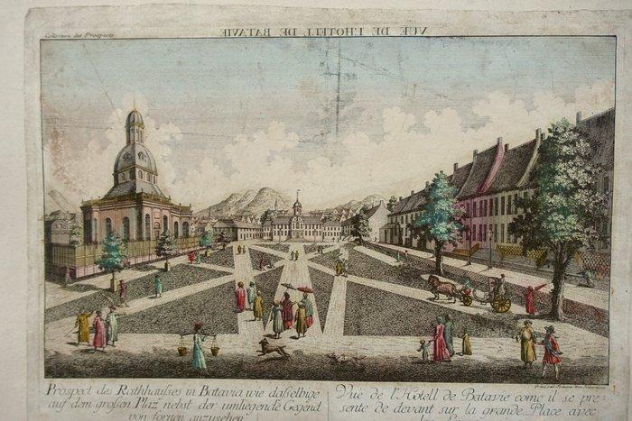 Indonesië - Batavia, Jakarta; FX Habermann - Prospect des, Boeken, Atlassen en Landkaarten