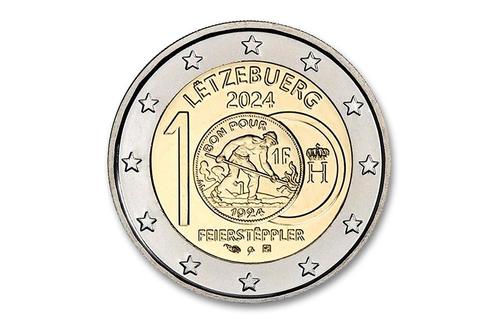 2 euro 100 jaar 1 Frank 2024 - Luxemburg, Postzegels en Munten, Munten | Europa | Euromunten, Verzenden