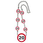 20 Jaar Verkeersbord Ketting, Kleding | Dames, Carnavalskleding en Feestkleding, Ophalen of Verzenden, Nieuw