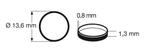 fleischmann 648004 Traction tyre 1 (pcs/stuks/Stück) H0., Hobby en Vrije tijd, Modeltreinen | H0, Overige merken, Gelijkstroom
