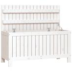 Tuinbox 108x42,5x54 cm massief grenenhout wit (Partytenten), Tuin en Terras, Tuinhuizen, Verzenden, Nieuw