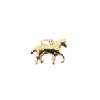 Gouden hanger van een paard (paard hanger, gouden paard), Ophalen of Verzenden, Gebruikt, Goud, Overige merken