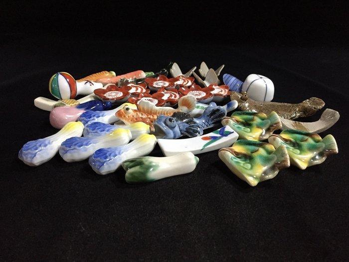 Japanese - Beeld, Unique Set of 29 / Japanese Vintage, Antiek en Kunst, Antiek | Speelgoed