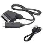 Scart (m) naar HDMI (m) converter kabel / zwart -, Nieuw, Ophalen of Verzenden