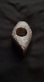 Neolithisch Steen Polijste strijdbijl naviforme uit Europa,, Antiek en Kunst