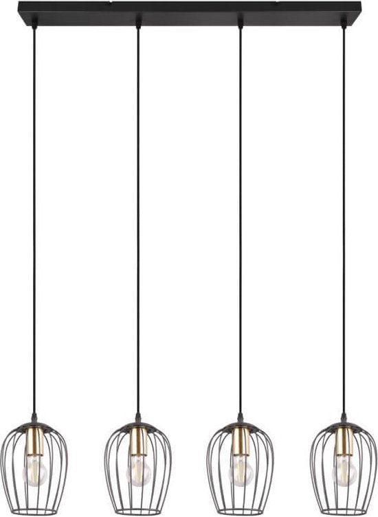 2dekans | Trio Hanglamp Grid Ø 16cm | 4 x E27 | 40 W - 90 x, Huis en Inrichting, Lampen | Hanglampen, Zo goed als nieuw, Ophalen of Verzenden