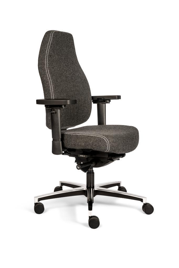 Bureaustoel lange mensen, 24 uurs stoelen, Huis en Inrichting, Bureaustoelen, Bureaustoel, Grijs, Nieuw, Ergonomisch, Verzenden