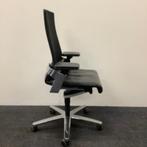 Wilkhahn ON ergo- bureaustoel, zwart leder - chroom, Ergonomisch, Gebruikt, Ophalen of Verzenden, Bureaustoel