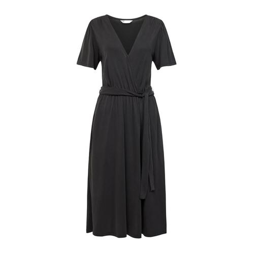 Frogbox • knielange jurk in antraciet • 38, Kleding | Dames, Jurken, Zwart, Nieuw, Maat 38/40 (M), Verzenden