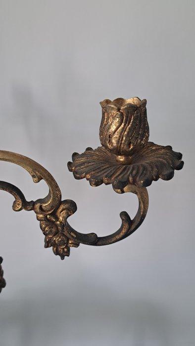 Kandelaar - Koper, Marmer, Antiek en Kunst, Curiosa en Brocante