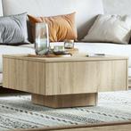 vidaXL Salontafel 60x60x31,5 cm bewerkt hout sonoma, Huis en Inrichting, 50 tot 100 cm, Verzenden, Nieuw, 50 tot 100 cm