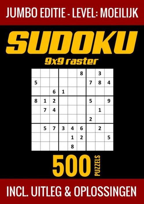 9789403729480 Sudoku Moeilijk - Jumbo Editie - 500 Puzzel..., Boeken, Studieboeken en Cursussen, Nieuw, Verzenden