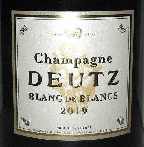2019 Deutz, Deutz - Champagne Blanc de Blancs - 2 Flessen, Verzamelen, Wijnen