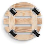 Plantentrolley - rond - 30 cm - licht dennenhout, Tuin en Terras, Bloempotten, Ophalen of Verzenden, Nieuw