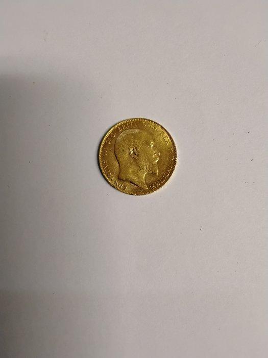 Verenigd Koninkrijk. Edward VII. Sovereign 1906 (Zonder, Postzegels en Munten, Munten | Europa | Niet-Euromunten