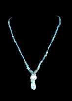 Oud-Romeins lichtblauw glas Kralenketting (Zonder, Antiek en Kunst