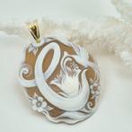 Verguld, Zilver - Cameo - Handgesneden maas