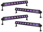 Ibiza Light LED-UVBAR-4 Wash Blacklight 9x 3W 4 Pack, Muziek en Instrumenten, Licht en Laser, Verzenden, Nieuw, Overige typen