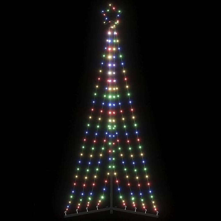 vidaXL LED-kerstboom 339 LEDs kleurrijk 187 cm, Diversen, Kerst, Nieuw, Verzenden