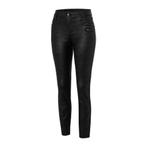 MAC • zwarte Skinny zip coated jeans • 36, Kleding | Dames, Broeken en Pantalons, Verzenden, Zwart, MAC, Nieuw