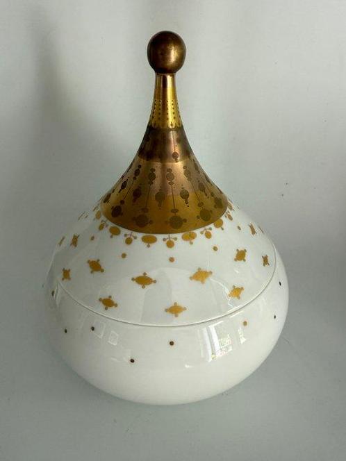 Rosenthal - Bjørn Wiinblad - Kan - Gouddecor dekselpot met, Antiek en Kunst, Antiek | Glas en Kristal
