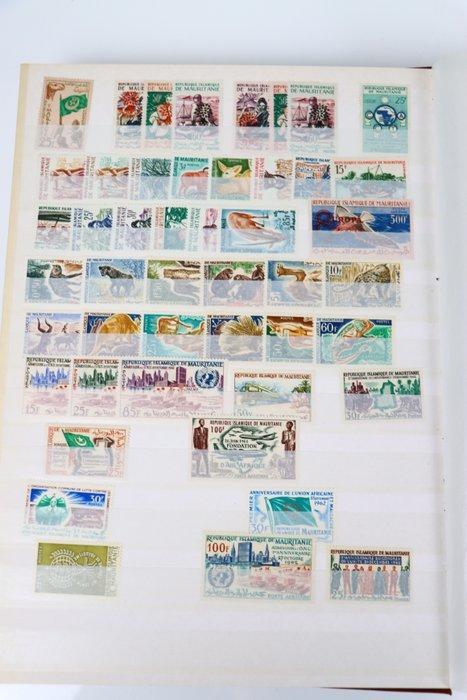 Mauritanië 1945/1989 - Postfrisse verzameling in stockboek, Postzegels en Munten, Postzegels | Amerika