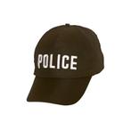 Politie pet zwart, Verzenden, Nieuw, Feestartikel