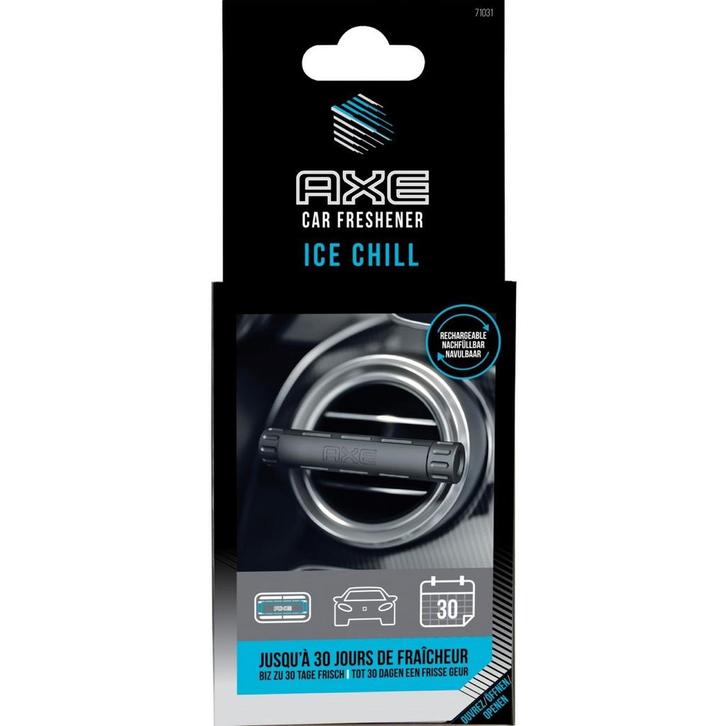AXE Luchtverfrisser Ice Chill Aluminium Houder, Auto diversen, Auto-accessoires, Nieuw, Verzenden