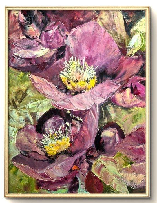 Sonja Brzak - In Purple II, Antiek en Kunst, Kunst | Schilderijen | Modern