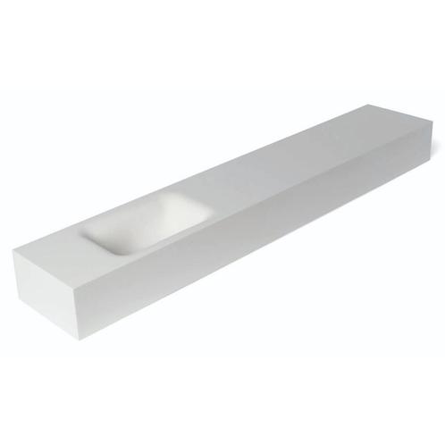 Fontein Luca Sanitair Lea 120x22x12 cm Solid Surface Links, Doe-het-zelf en Verbouw, Sanitair, Overige typen, Nieuw, Ophalen of Verzenden