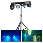 Retourdeal - BeamZ Partybar2 lichtset - 2x LED par + 2x Derb, Muziek en Instrumenten, Verzenden, Zo goed als nieuw, Licht