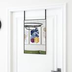 vidaXL Deurspiegel 40x60 cm glas en aluminium zwart, Verzenden, Nieuw