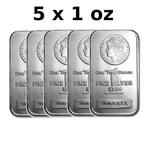 5 Troy Ounce - Zilver .999 - 5 x 1 oz Morgan Dollar 999 Fine