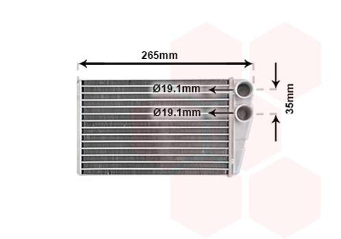 KACHEL RADIATEUR VOOR RENAULT MEGANE II M 2002-2005, Auto-onderdelen, Airco en Verwarming, Nieuw, Ophalen of Verzenden