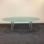Tweedehands design vergadertafel 240x118 cm,  met glazen, Ophalen of Verzenden, Gebruikt, Bureau