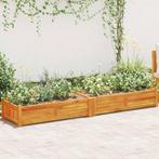 vidaXL Plantenbak verhoogd 200x50x25 cm acaciahout, Tuin en Terras, Bloembakken en Plantenbakken, Minder dan 30 cm, 100 cm of meer
